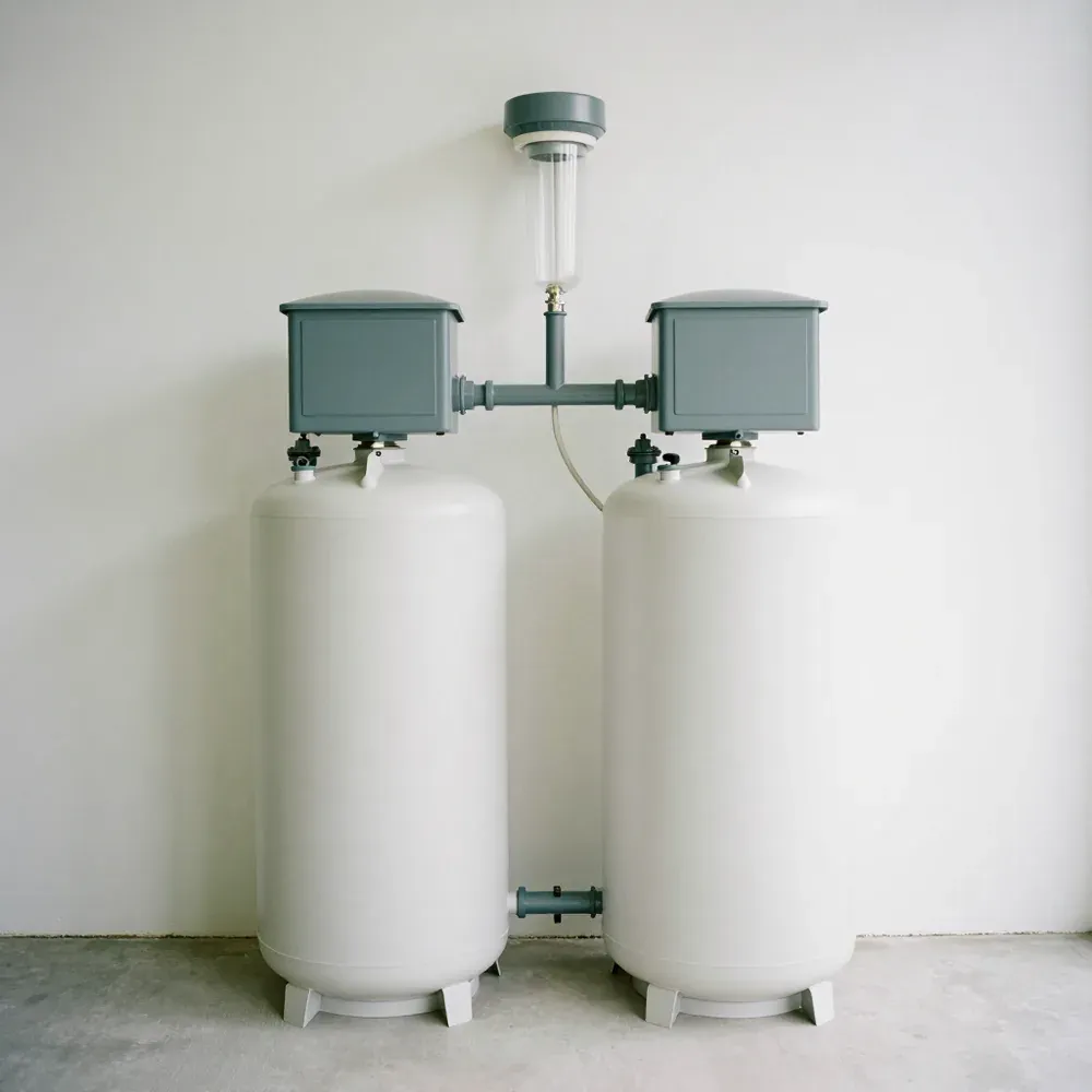Whole-home water treatment system with softener, filtration and pre-filter